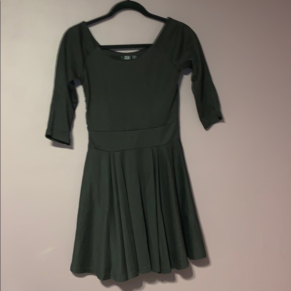 M Black Dress with 3/4 Length Sleeves